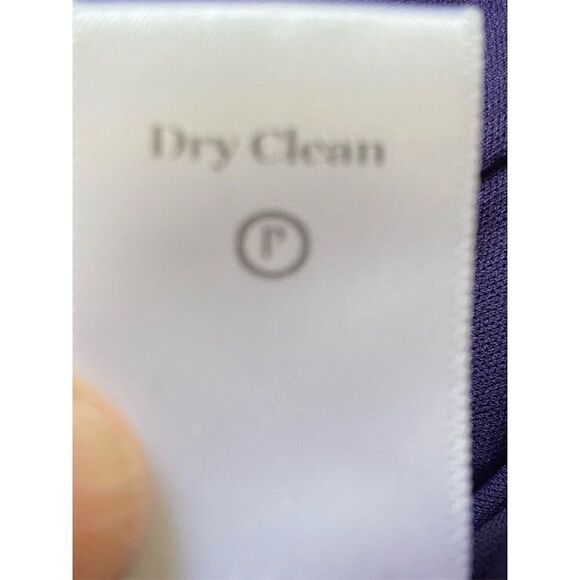 Coldwater Creek Purple Lace Knee Length Dress Size 4 Cap Sleeve​ - Picture 6 of 14